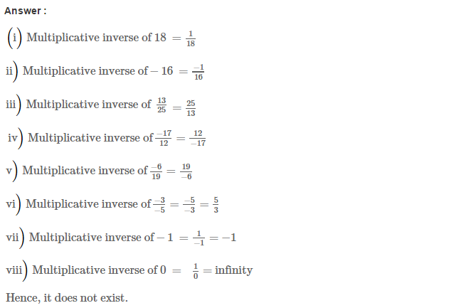 Rational Numbers RS Aggarwal Class 7 Maths Solutions Exercise 4F 1.1