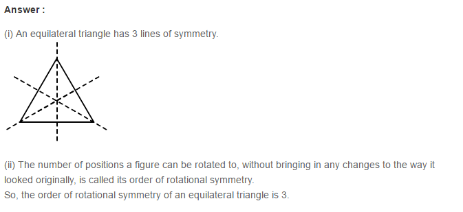 Reflection and Rotational Symmetry RS Aggarwal Class 7 Solutions Ex 18B 1.1