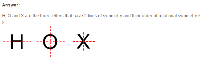 Reflection and Rotational Symmetry RS Aggarwal Class 7 Solutions Ex 18B 5.1