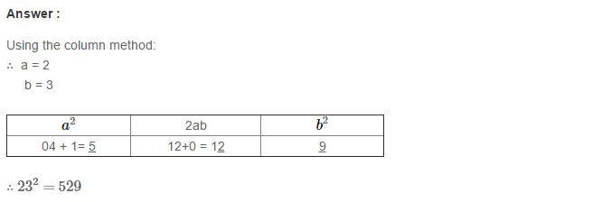Squares and Square Roots RS Aggarwal Class 8 Maths Solutions Exercise 3C 1.1