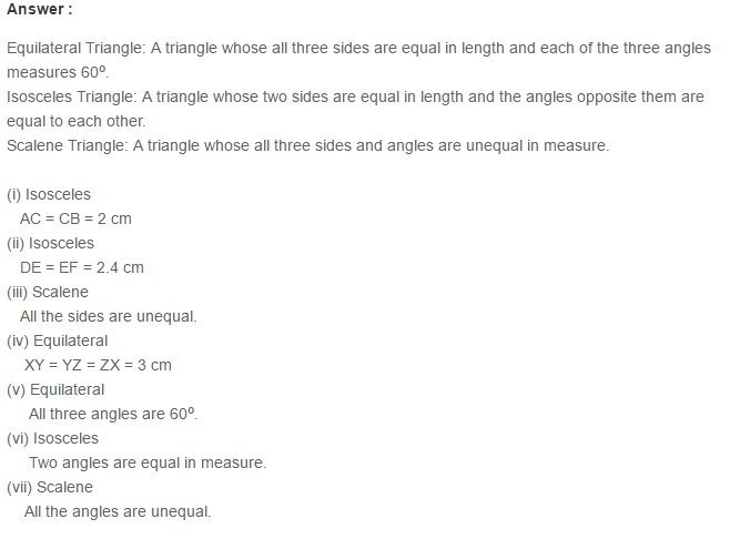 Triangles RS Aggarwal Class 6 Maths Solutions Exercise 16A 9.1