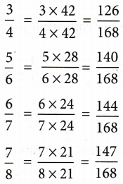 What is Comparing and Ordering of Fractions 3