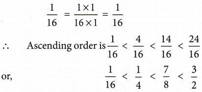 What is Comparing and Ordering of Fractions 6