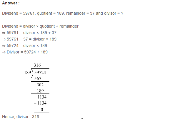 Whole Numbers RS Aggarwal Class 6 Maths Solutions Ex 3E 6.1