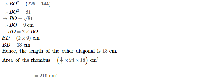 Area of Trapezium and Polygon RS Aggarwal Class 8 Maths Solutions CCE Test Paper 10.2