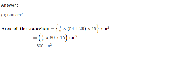 Area of Trapezium and Polygon RS Aggarwal Class 8 Maths Solutions CCE Test Paper 12.1