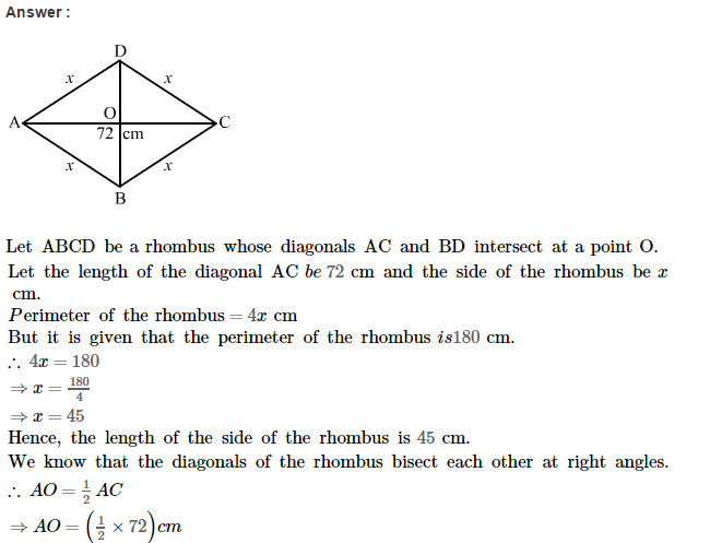 Area of Trapezium and Polygon RS Aggarwal Class 8 Maths Solutions CCE Test Paper 3.1
