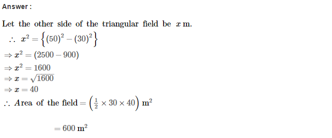Area of Trapezium and Polygon RS Aggarwal Class 8 Maths Solutions CCE Test Paper 6.1
