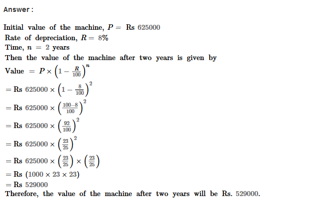 Compound Interest RS Aggarwal Class 8 Maths Solutions CCE Test Paper 29.1