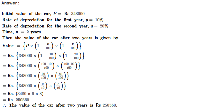 Compound Interest RS Aggarwal Class 8 Maths Solutions CCE Test Paper 31.1