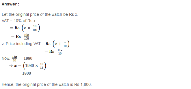 Profit and Loss RS Aggarwal Class 8 Maths Solutions Ex 10C 3.1
