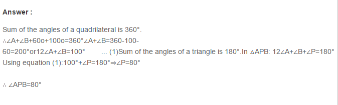 Quadrilaterals RS Aggarwal Class 8 Maths Solutions 9.1