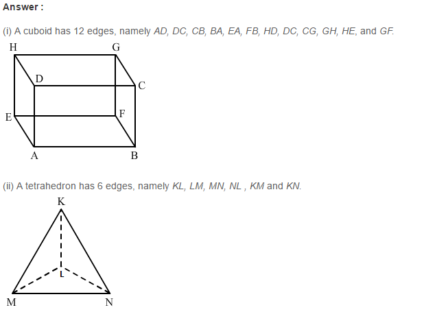 Three Dimensional Shapes RS Aggarwal Class 8 Maths Solutions Ex 19B 2.1