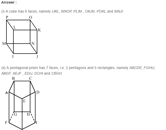 Three Dimensional Shapes RS Aggarwal Class 8 Maths Solutions Ex 19B 3.1