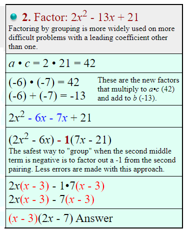 Factoring by Grouping 3