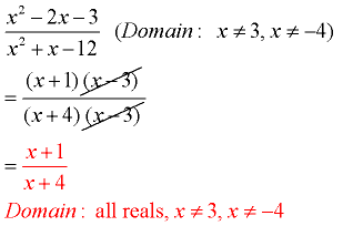 Reducing Algebraic Fractions 7