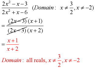 Reducing Algebraic Fractions 9