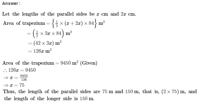 Area of Trapezium and Polygon RS Aggarwal Class 8 Maths Solutions Ex 18A 9.1