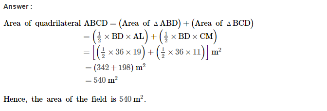Area of Trapezium and Polygon RS Aggarwal Class 8 Maths Solutions Ex 18B 3.1