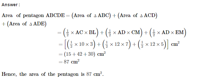 Area of Trapezium and Polygon RS Aggarwal Class 8 Maths Solutions Ex 18B 6.1