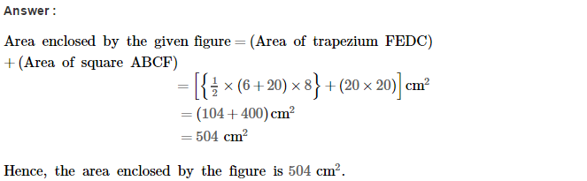 Area of Trapezium and Polygon RS Aggarwal Class 8 Maths Solutions Ex 18B 7.1