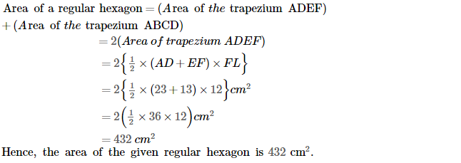 Area of Trapezium and Polygon RS Aggarwal Class 8 Maths Solutions Ex 18B 9.2