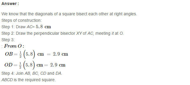 Construction of Quadrilaterals RS Aggarwal Class 8 Maths Solutions Ex 17B 12.1