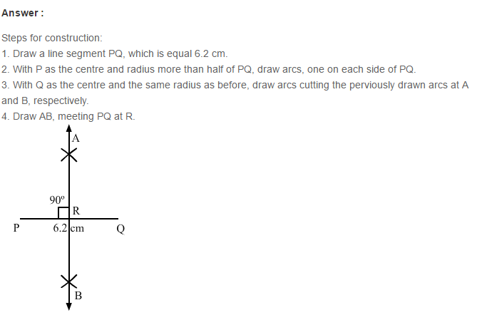 Constructions RS Aggarwal Class 6 Maths Solutions Exercise 14A 1.1