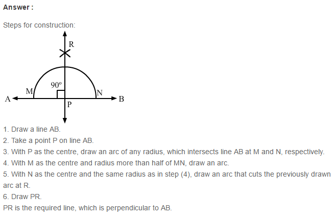 Constructions RS Aggarwal Class 6 Maths Solutions Exercise 14A 6.1