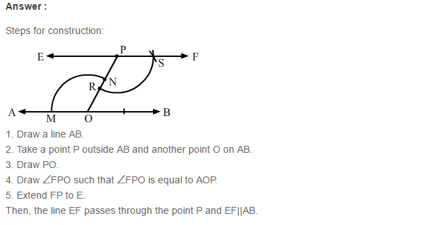 Constructions RS Aggarwal Class 6 Maths Solutions Exercise 14A 8.1