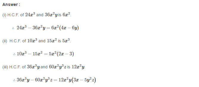 Factorisation RS Aggarwal Class 8 Maths Solutions Ex 7A 4.1