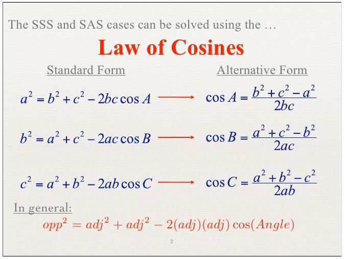 Law of Cosines 2