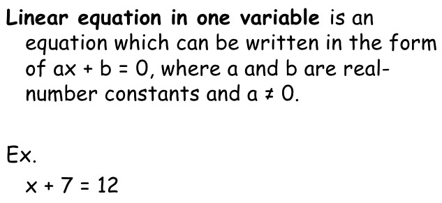 Linear Equation In One Variable RS Aggarwal Class 6 Maths Solutions Ex 9A 1.1