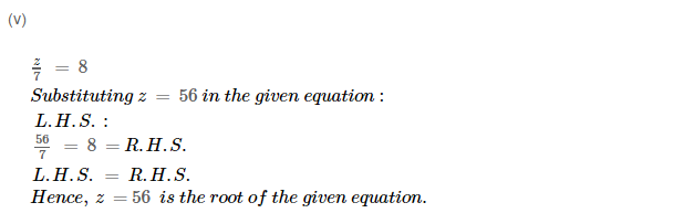 Linear Equation In One Variable RS Aggarwal Class 6 Maths Solutions Ex 9A 1.12