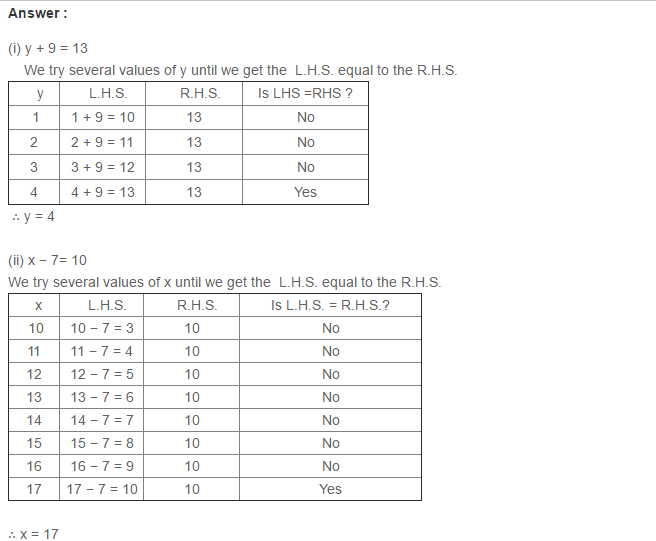 Linear Equation In One Variable RS Aggarwal Class 6 Maths Solutions Ex 9A 1.13