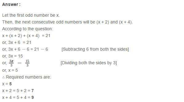 Linear Equation In One Variable RS Aggarwal Class 6 Maths Solutions Ex 9C 1.15