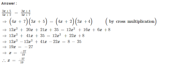 Linear Equations RS Aggarwal Class 8 Maths Solutions Ex 8A 27.1
