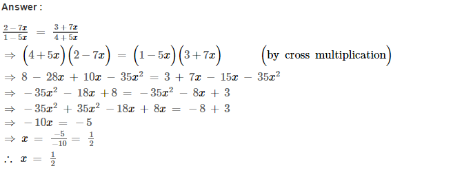 Linear Equations RS Aggarwal Class 8 Maths Solutions Ex 8A 29.1