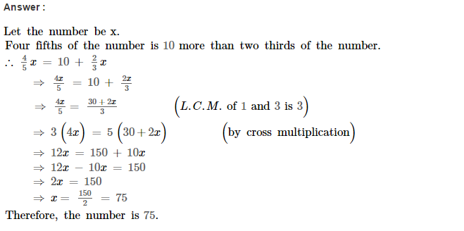 Linear Equations RS Aggarwal Class 8 Maths Solutions Ex 8B 7.1