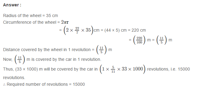 Mensuration RS Aggarwal Class 7 Maths Solutions CCE Test Paper 10.1