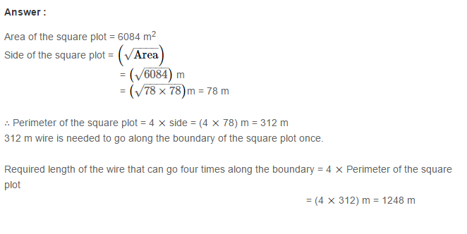 Mensuration RS Aggarwal Class 7 Maths Solutions Exercise 20A 15.1