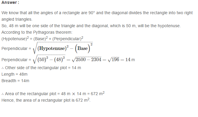 Mensuration RS Aggarwal Class 7 Maths Solutions Exercise 20A 3.1