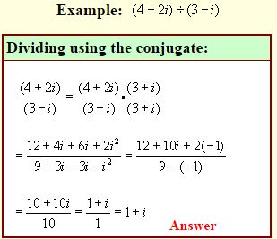 Multiplying and Dividing Complex Numbers 4