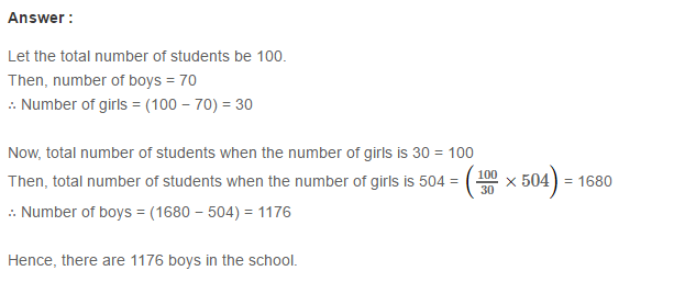 Percentage RS Aggarwal Class 7 Maths Solutions Exercise 10B 10.1