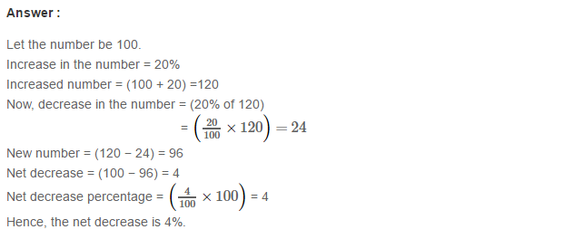 Percentage RS Aggarwal Class 7 Maths Solutions Exercise 10B 24.1