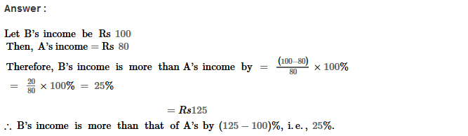 Percentage RS Aggarwal Class 8 Maths Solutions Ex 9A 19.1