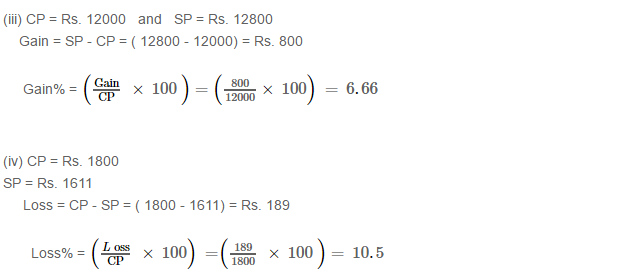 Profit and Loss RS Aggarwal Class 7 Maths Solutions Exercise 11A 3.2