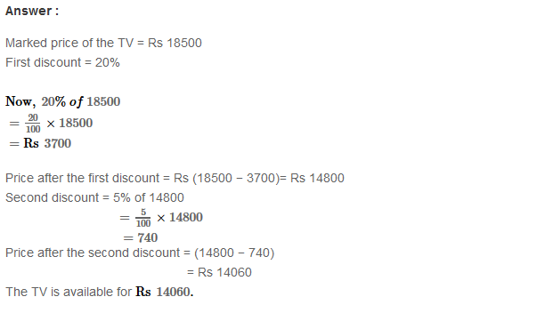 Profit and Loss RS Aggarwal Class 8 Maths Solutions Ex 10B 16.1