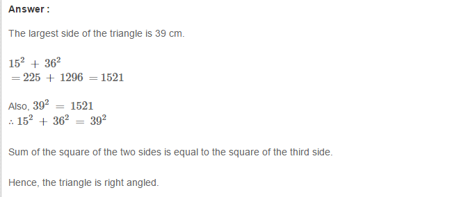 Properties of Triangles RS Aggarwal Class 7 Maths Solutions Exercise 15D 7.1