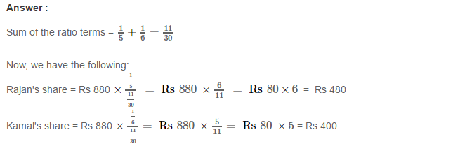 Ratio and Proportion RS Aggarwal Class 7 Maths Solutions Exercise 8A 11.1